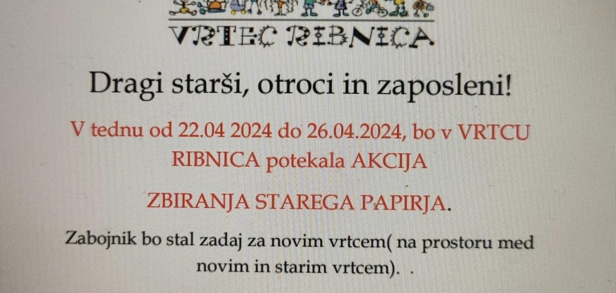 Zbiranje starega papirja