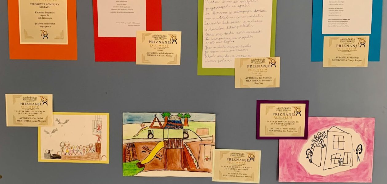 Natečaj  70 let je minilo, le kaj se je v vrtcu zgodilo je zaključen