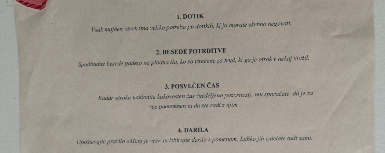 5 jezikov ljubezni otroka