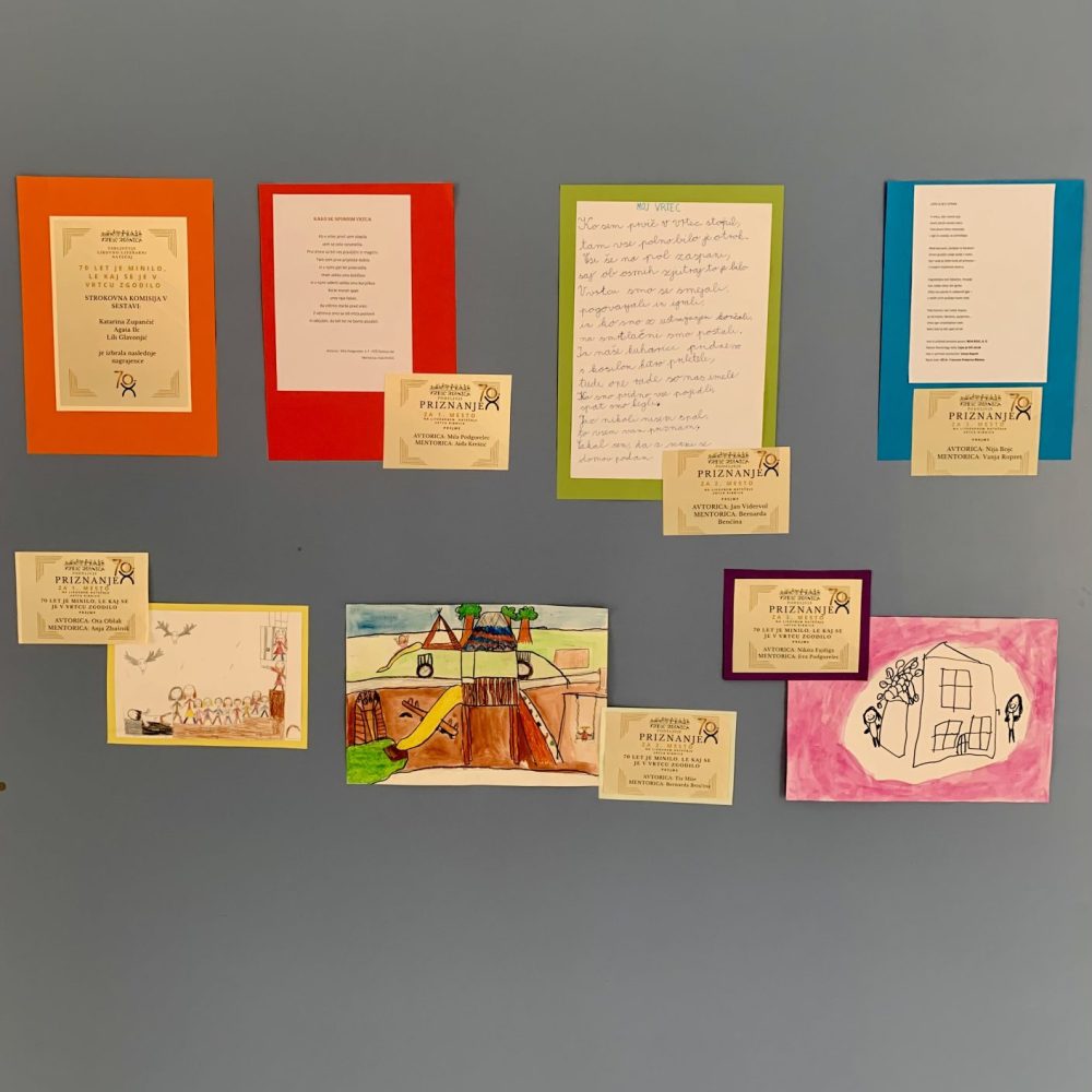 Natečaj  70 let je minilo, le kaj se je v vrtcu zgodilo je zaključen