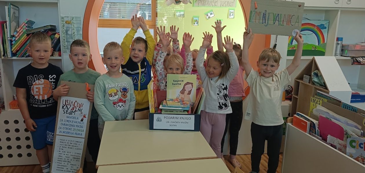 Knjižna izmenjava povezala Vrtec Ribnica in OŠ Ljubo Šercer